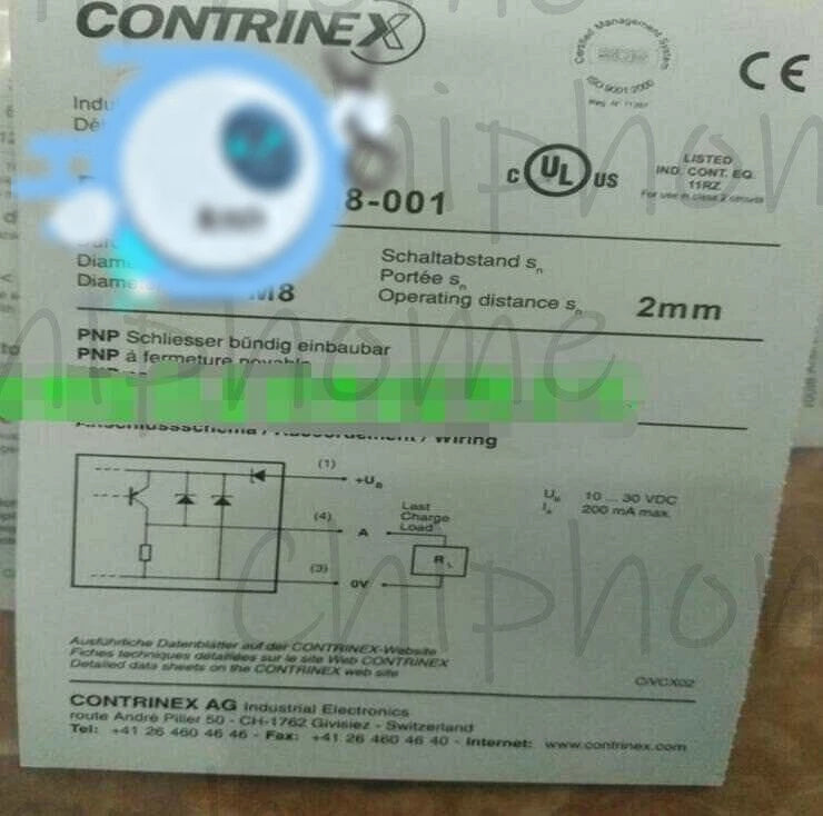 1PCS Contrinex DW-AS-503-M8-001 Sensor proximity switch