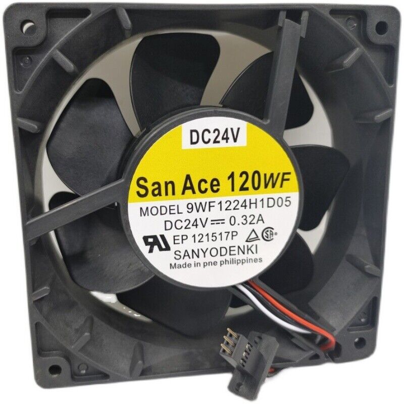 Sanyo DENKI 9WF1224H1D05 Axial Fan - 1200 RPM, 500W, 24V - SANYO DENKI