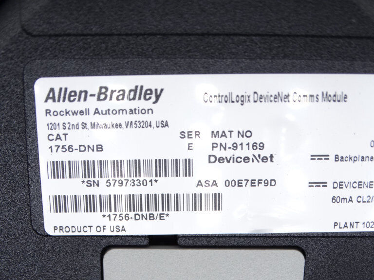Allen Bradley 1756-DNB PLC Module Series E - ALLEN BRADLEY