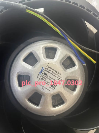 1PCS Ebmpapst R3G190-RC03-06 200-240VAC 65W 190MM Cooling Fan Fast shipping