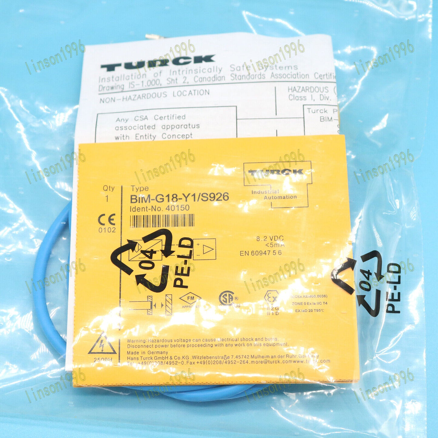 Turck BIM-G18-Y1/S926 Proximity Switch Sensor - TURCK