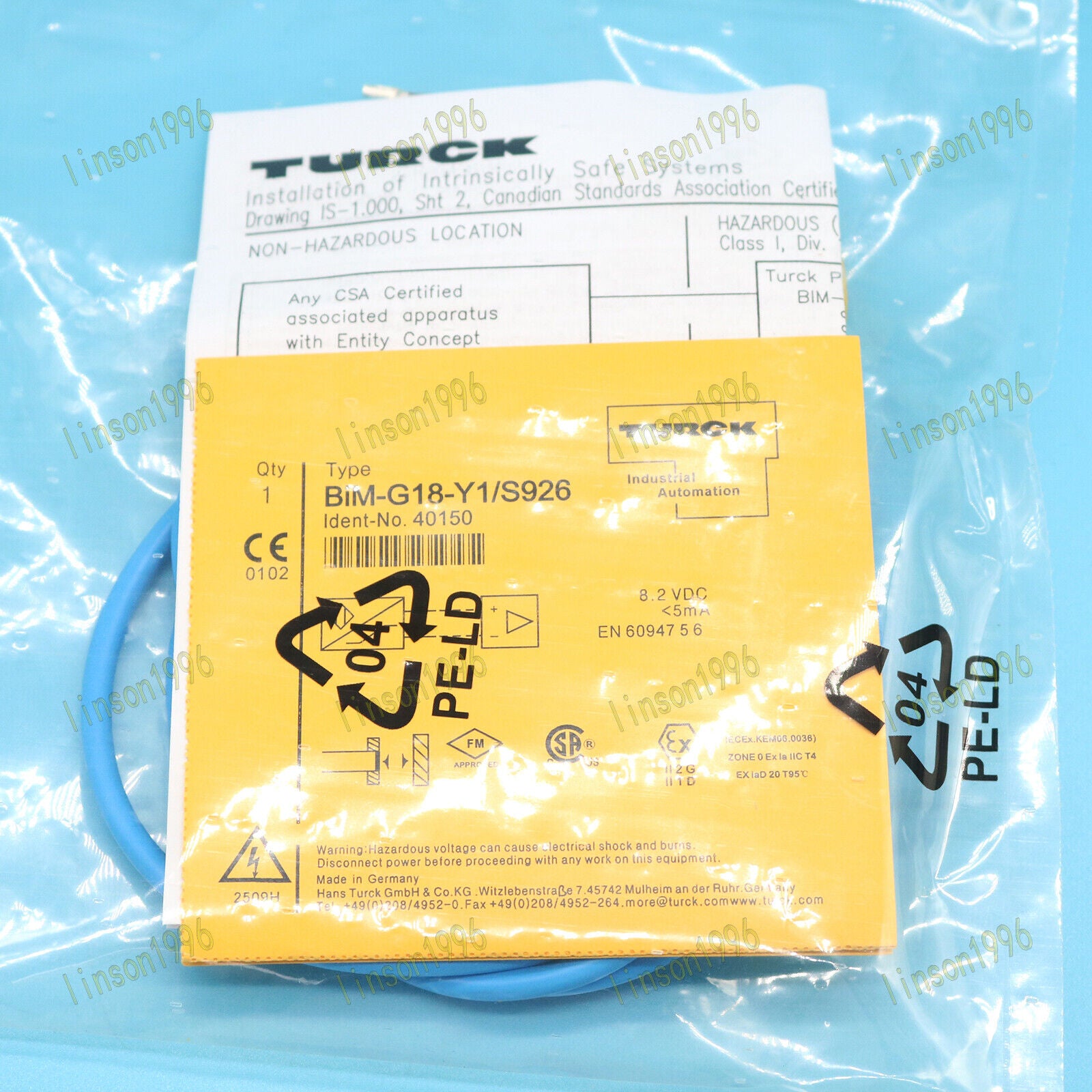 Turck BIM-G18-Y1/S926 Proximity Switch Sensor - TURCK
