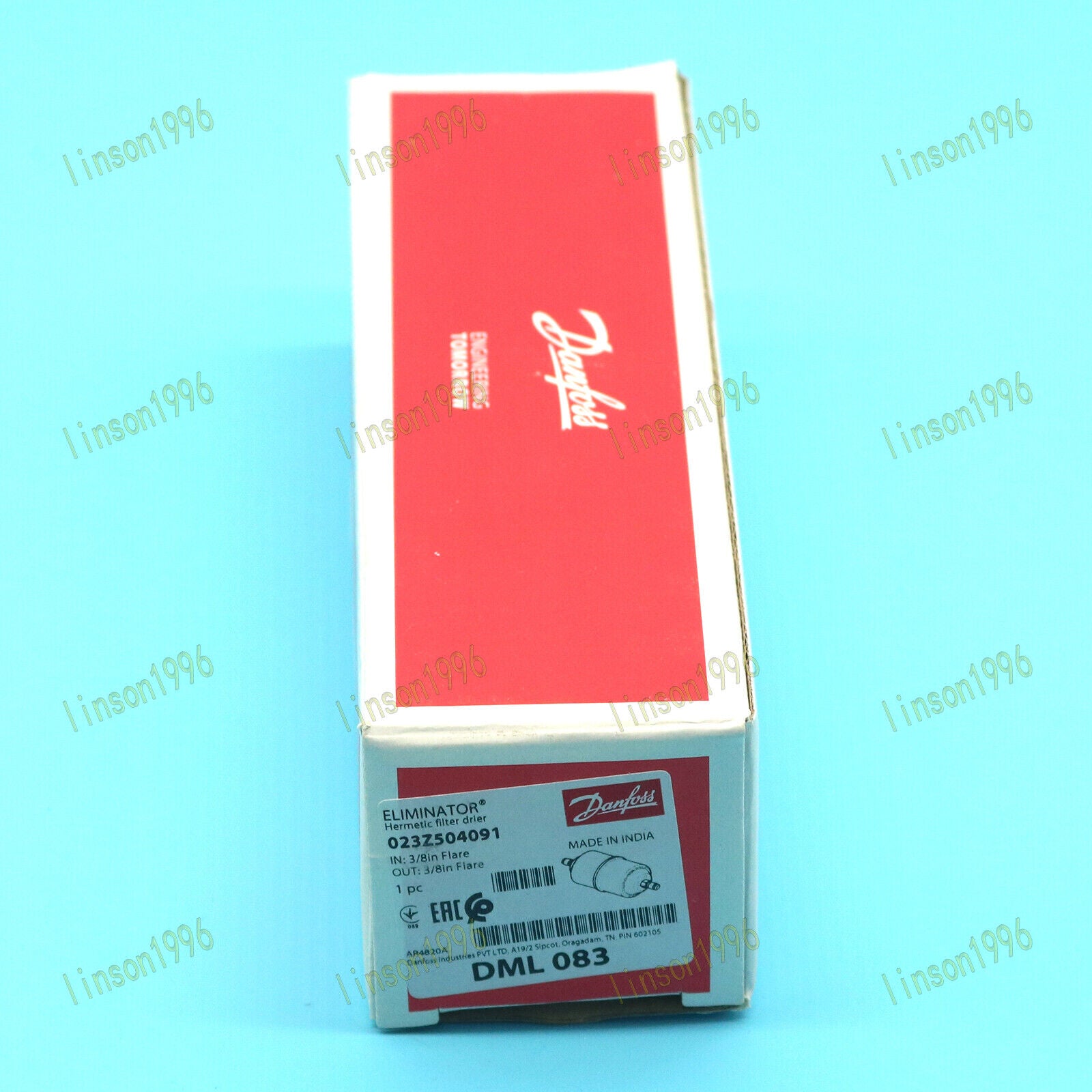 new ONE Danfoss DML083 DML 083 023Z504091 023Z5040 Hermetic Filer Drier Danfoss