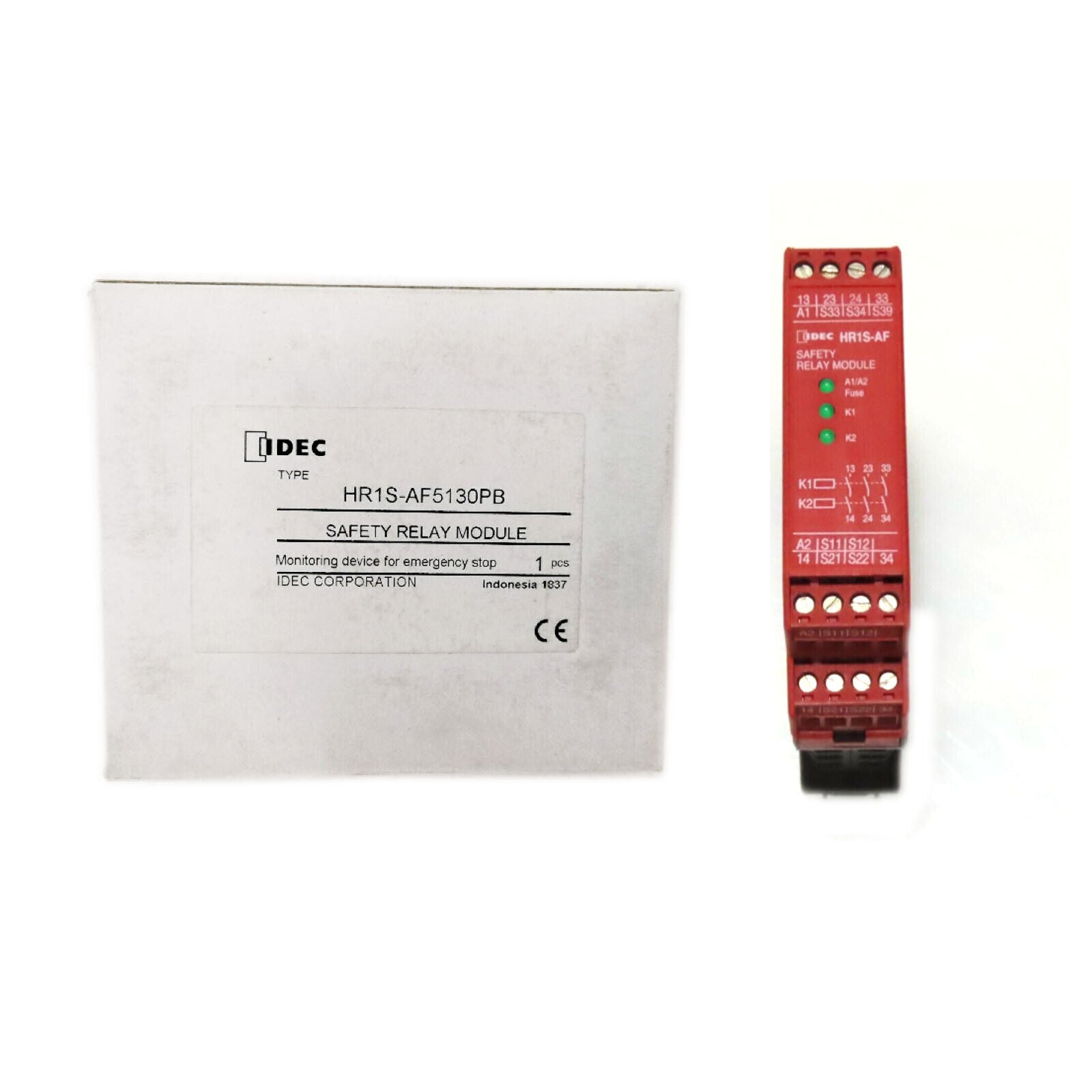 new 1PCS  For IDEC safety relay HR1S-AF5130PB 24V AC/DC IDEC