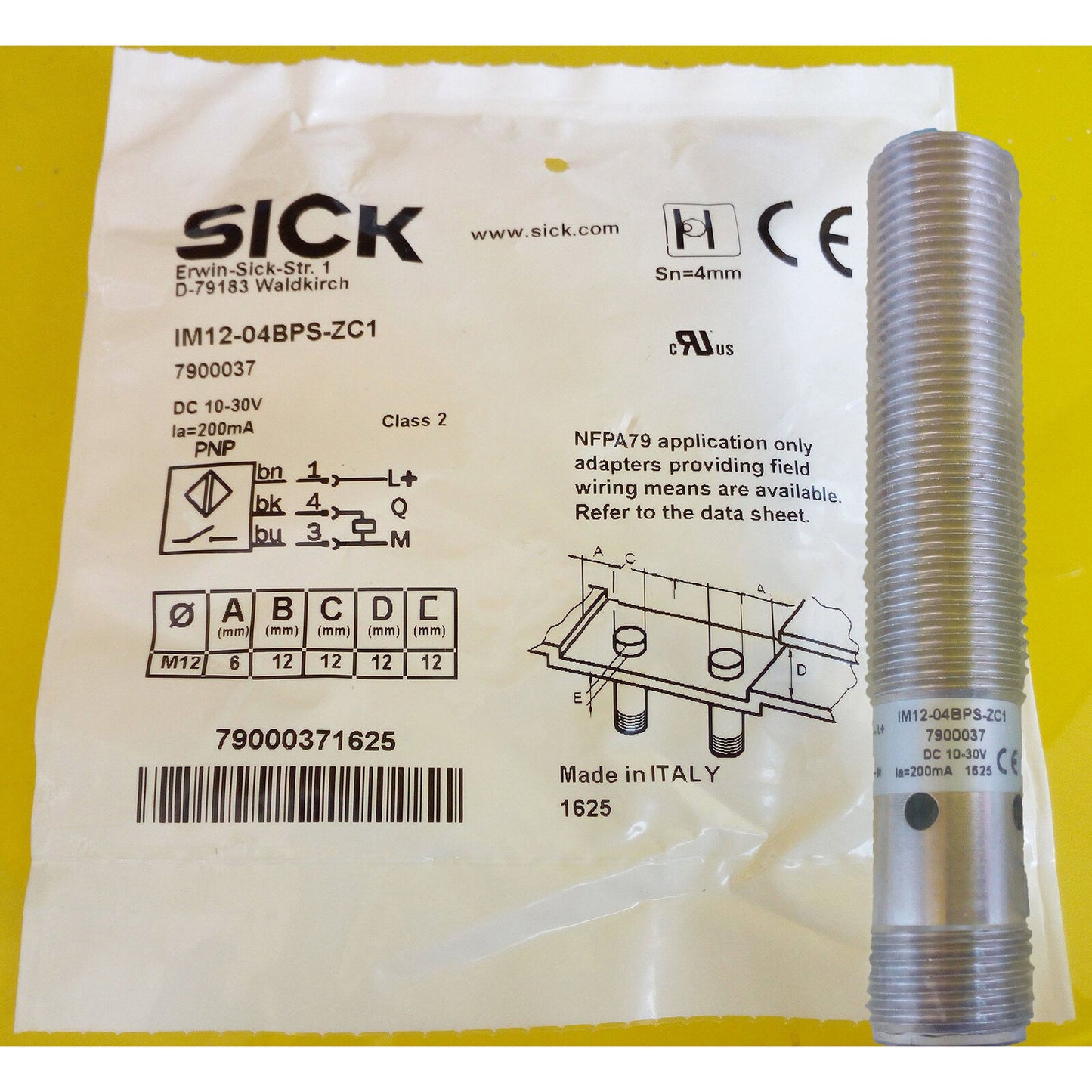 ONE SICK Proximity Switch IM12-04BPS-ZC1 - ONE SICK