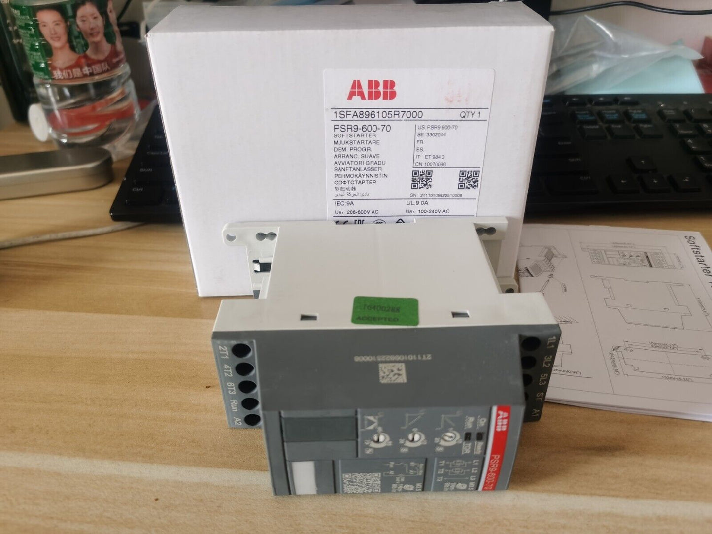 new 1PC ABB PSR9-600-70 1SFA896105R7000 Soft Starter In Box - ABB