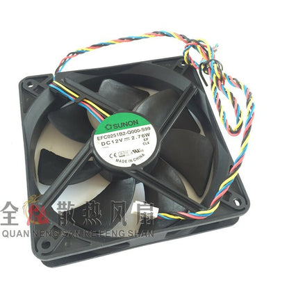 SUNON EFC0251B2-Q000-S99 120mm 12V 7.6W 4-wire cooling fan