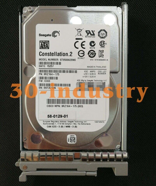Cisco 500GB SATA 7.2K A03-D500GC3 Server Hard Disk Drive - CISCO