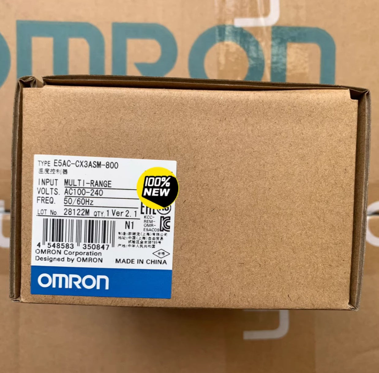 Omron E5AC-CX3ASM-800 Temperature Controller 100-240VAC  Free Ship