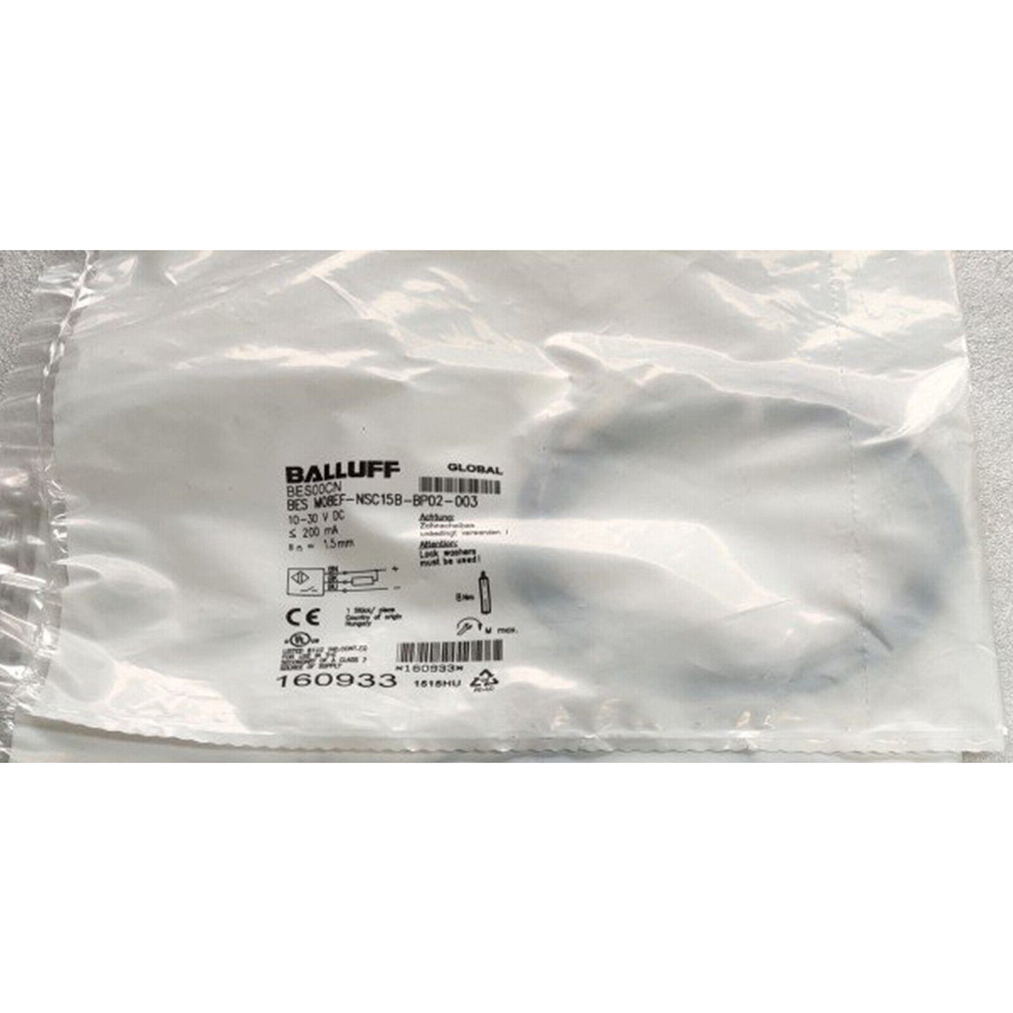 1PCS BALLUFF Proximity sensor BES M08EF-NSC15B-BP02-003 spot stock - BALLUFF
