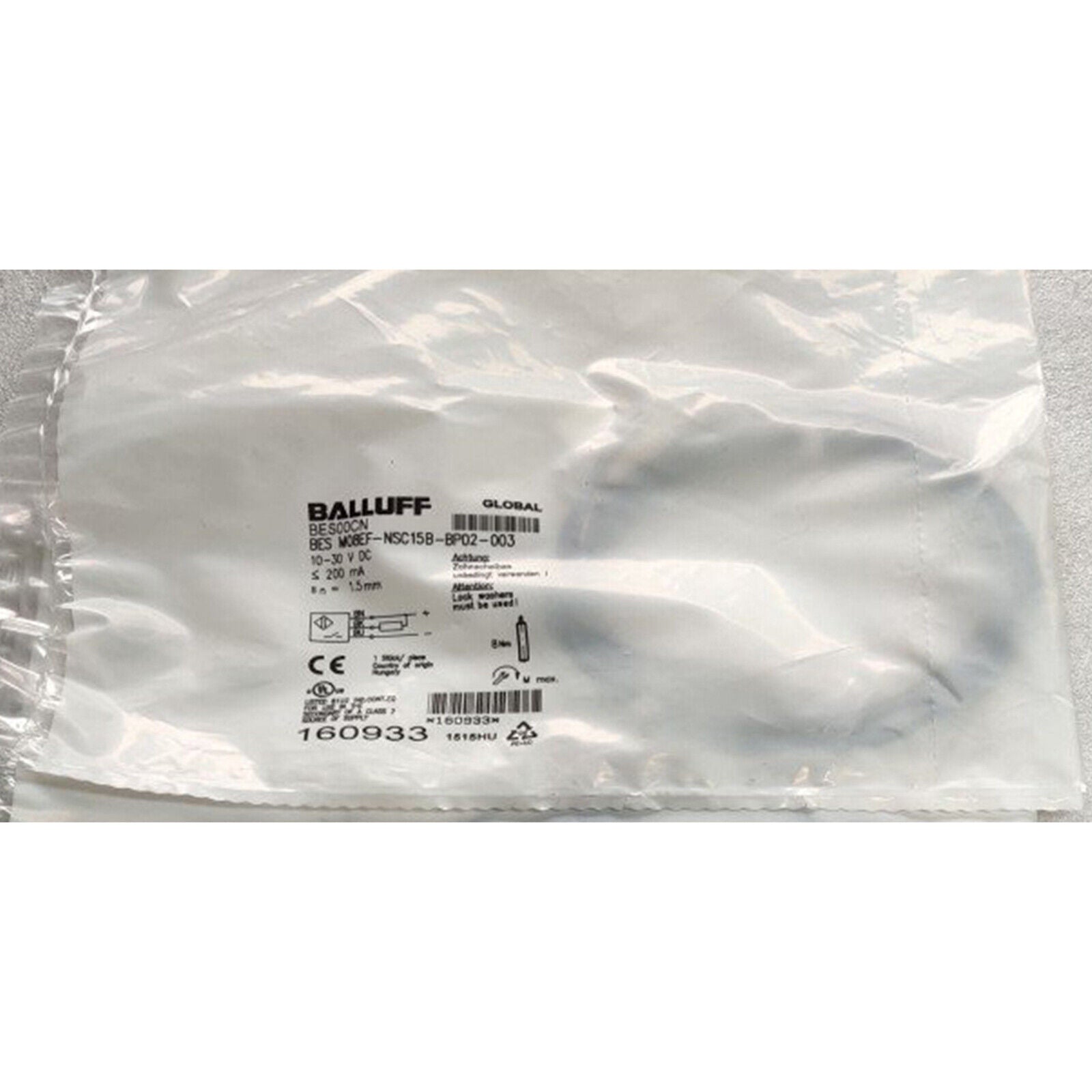 1PCS BALLUFF Proximity sensor BES M08EF-NSC15B-BP02-003 spot stock - BALLUFF