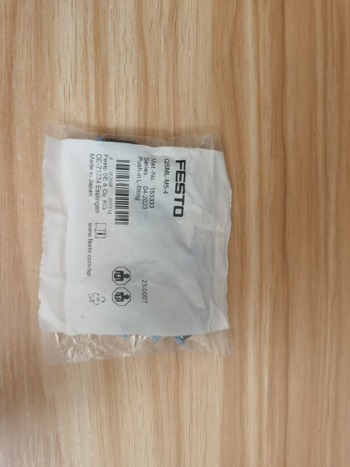 1Bag/10pcs Festo QSML-M5-4 153333 Fittings Free Ship