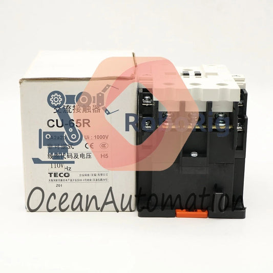 TECO CU-65R Magnetic Contactor 100 Amp, 3 Phase, 110V Coil 3A2a2b