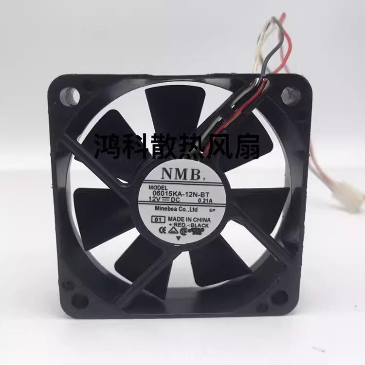 NMB 06015KA-12N-BT 6015 DC12V 0.21A 3-Wire Silent Cooling Fan