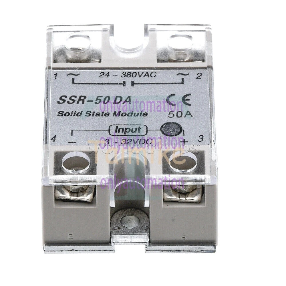 25A/40A/60A SSR-25DA/40DA/60DA Fotek Solid State Relay Module Alloy Heat Sink N!