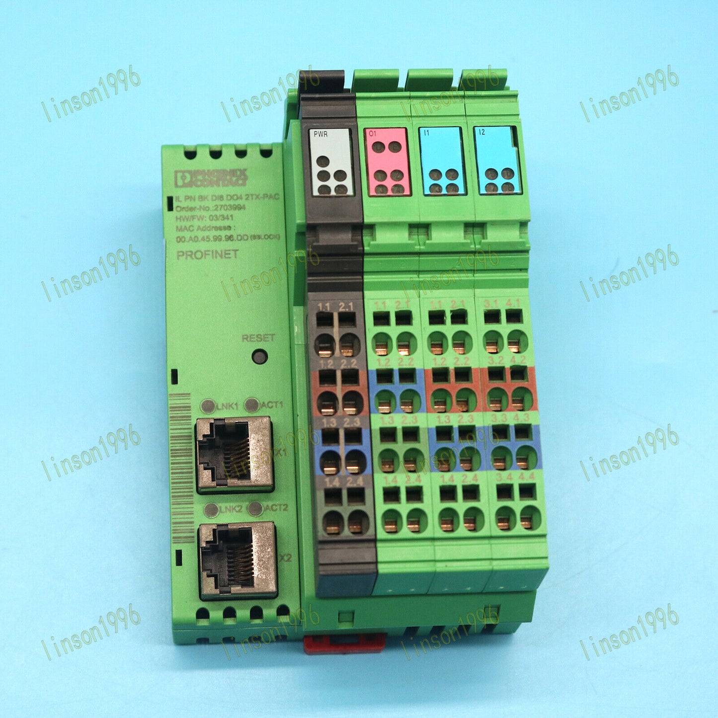 Used 1PC Phoenix IL PN BK DI8 DO4 2TX-PAC Fast Bus Coupler - PHOENIX