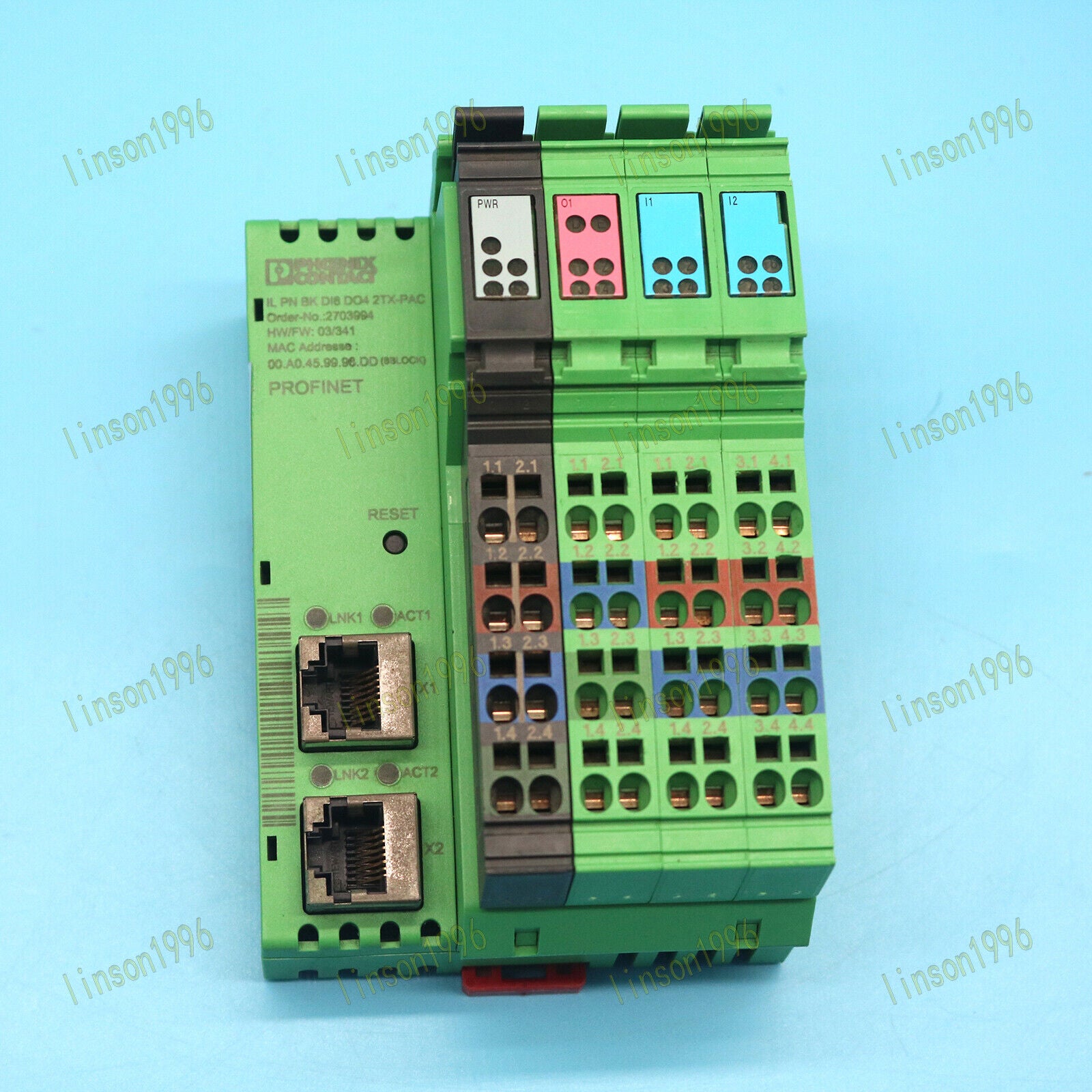 Used 1PC Phoenix IL PN BK DI8 DO4 2TX-PAC Fast Bus Coupler - PHOENIX