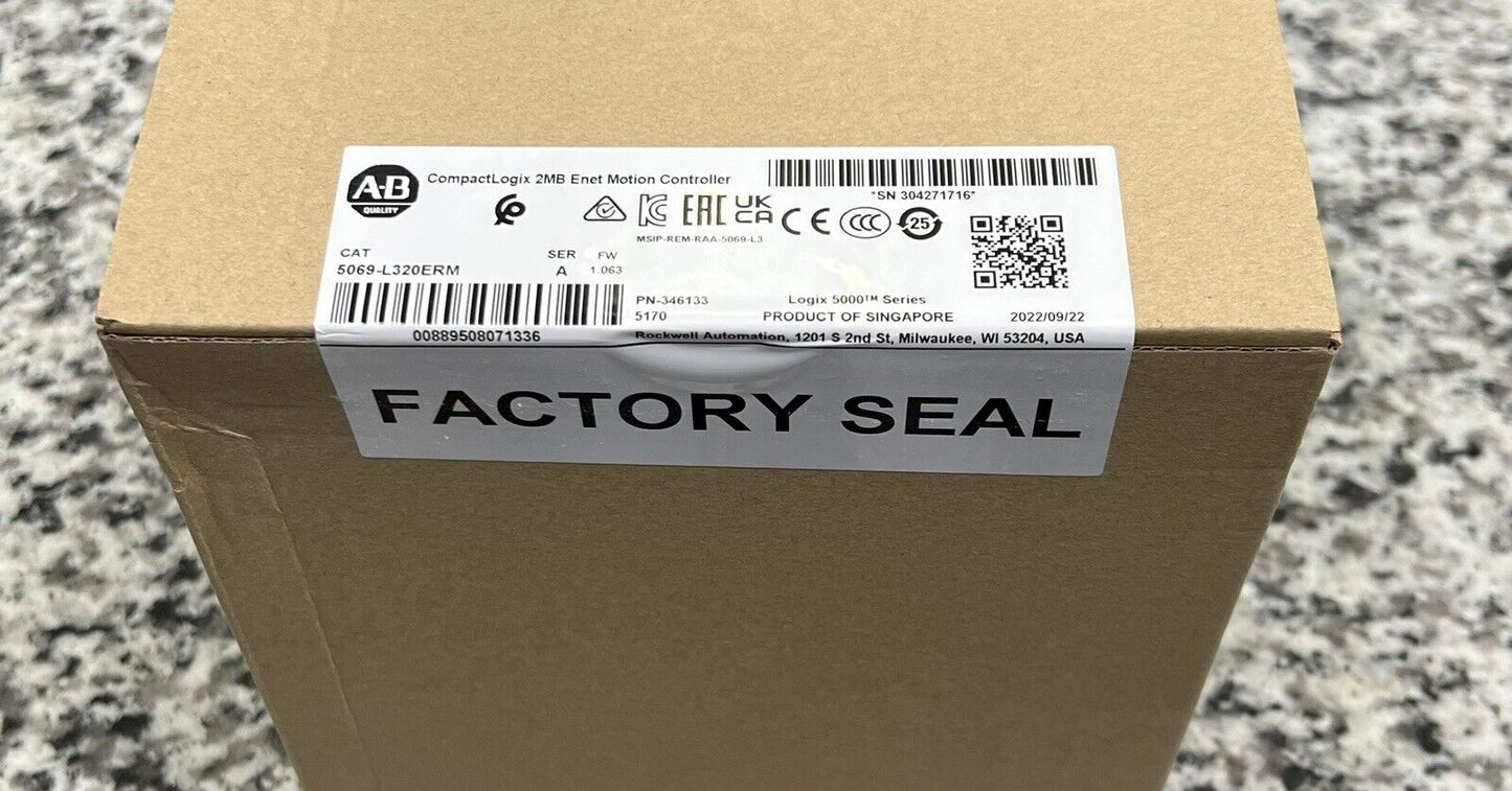 Allen Bradley 5069-L320ERM - A. J. BRADLEY & CO. CORPORATION