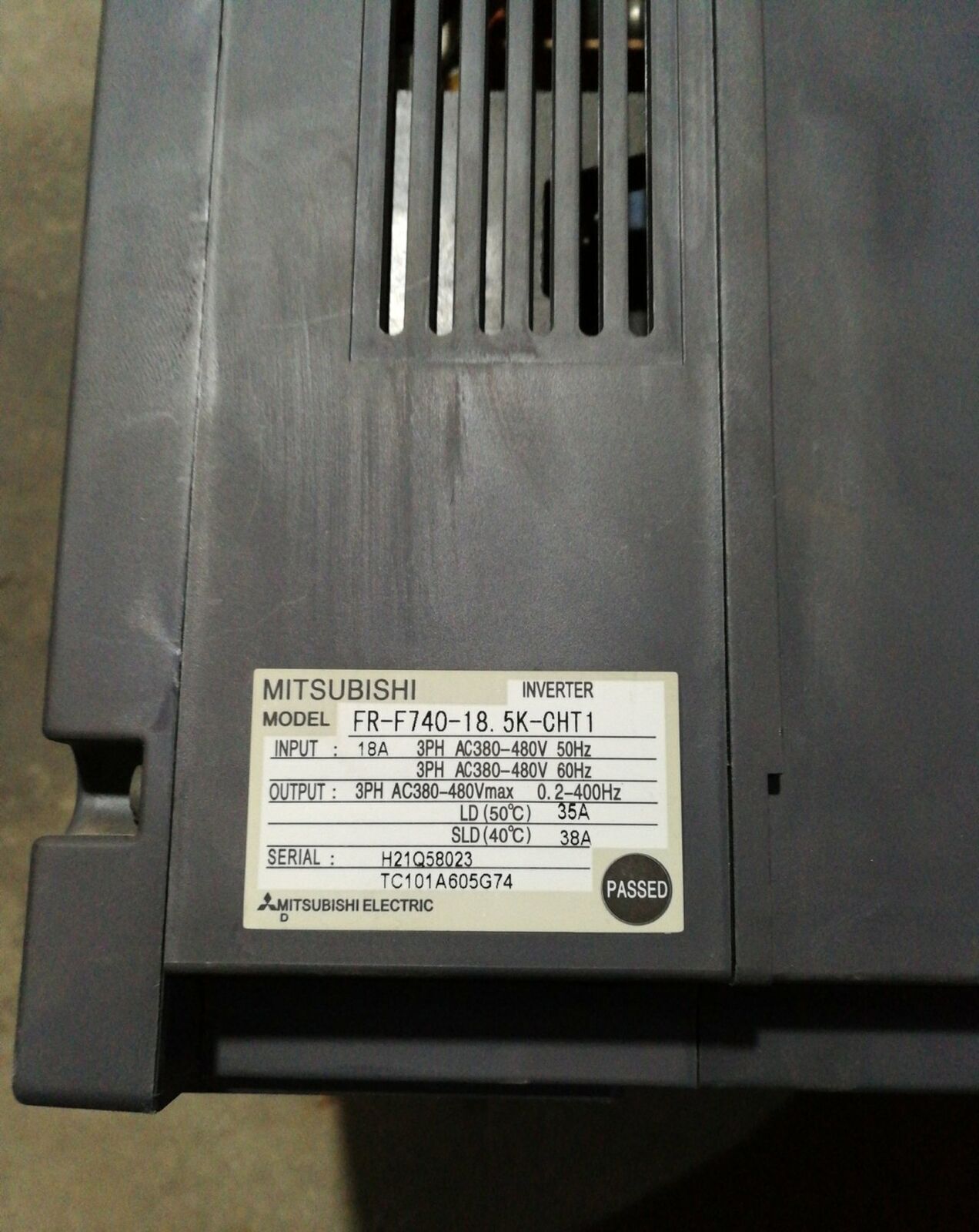 Mitsubishi Inverter FR-F740-18.5K-CHT1 Fully Tested - MITSUBISHI