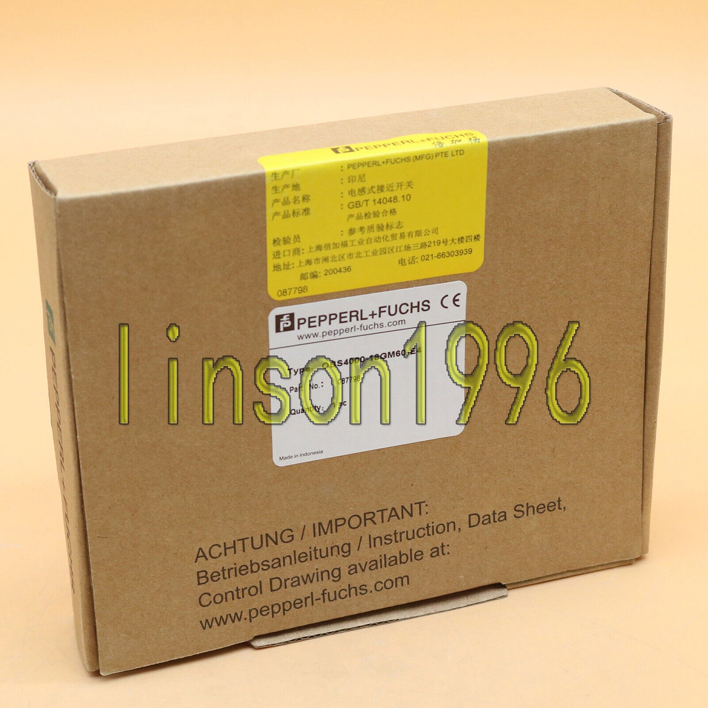 OBS4000-18GM60-E4 Inductive Sensor - PEPPERL+FUCHS