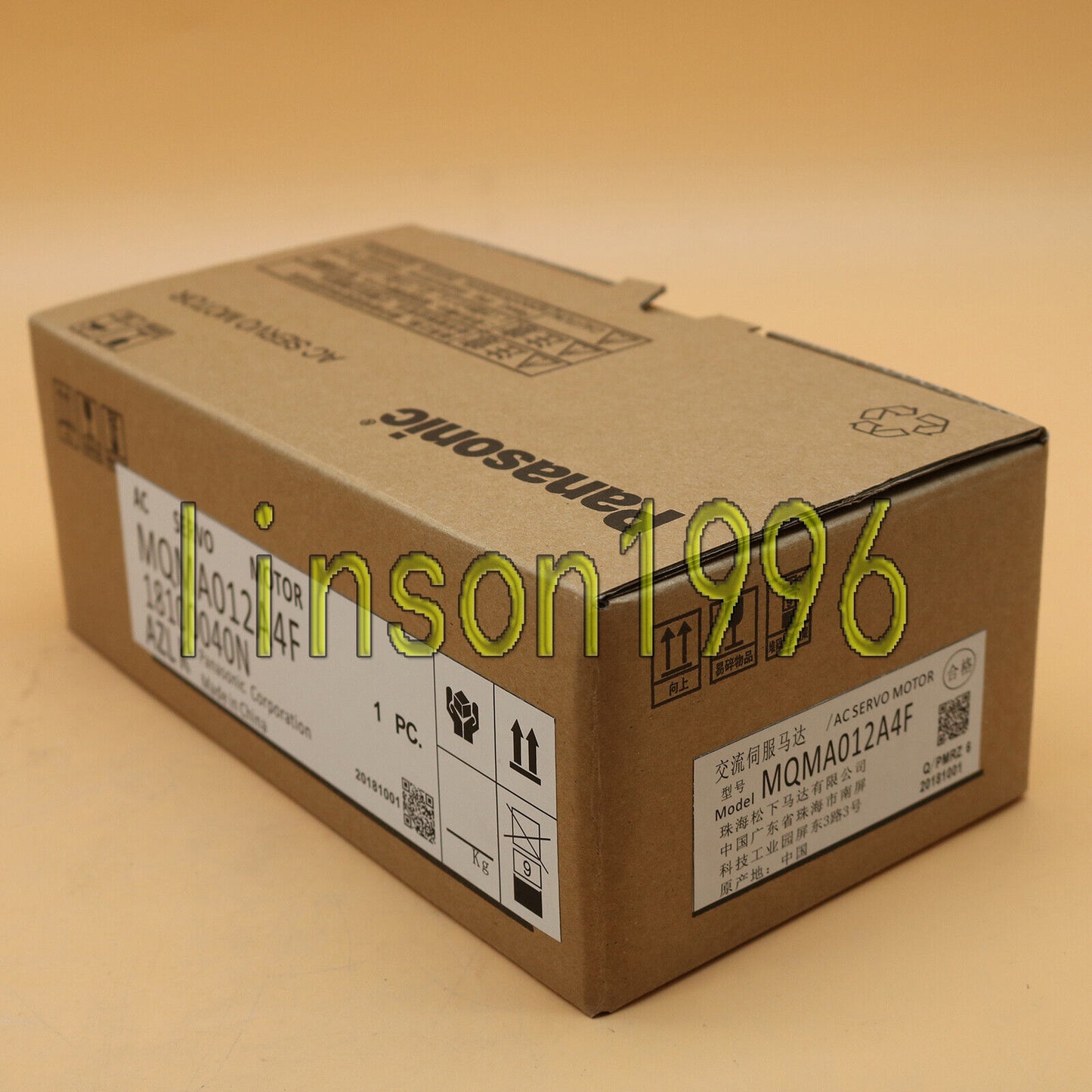 Durable AC Servo Motor with High Efficiency for Panasonic Applications MQMA012A4F - PANASONIC