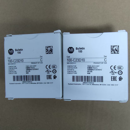 Allen-Bradley 100-C23D10 IEC Contactor 110/120 VAC 3-P 23A New Factory Sealed - High-Efficiency Industrial Contactor - ALLEN-BRADLEY