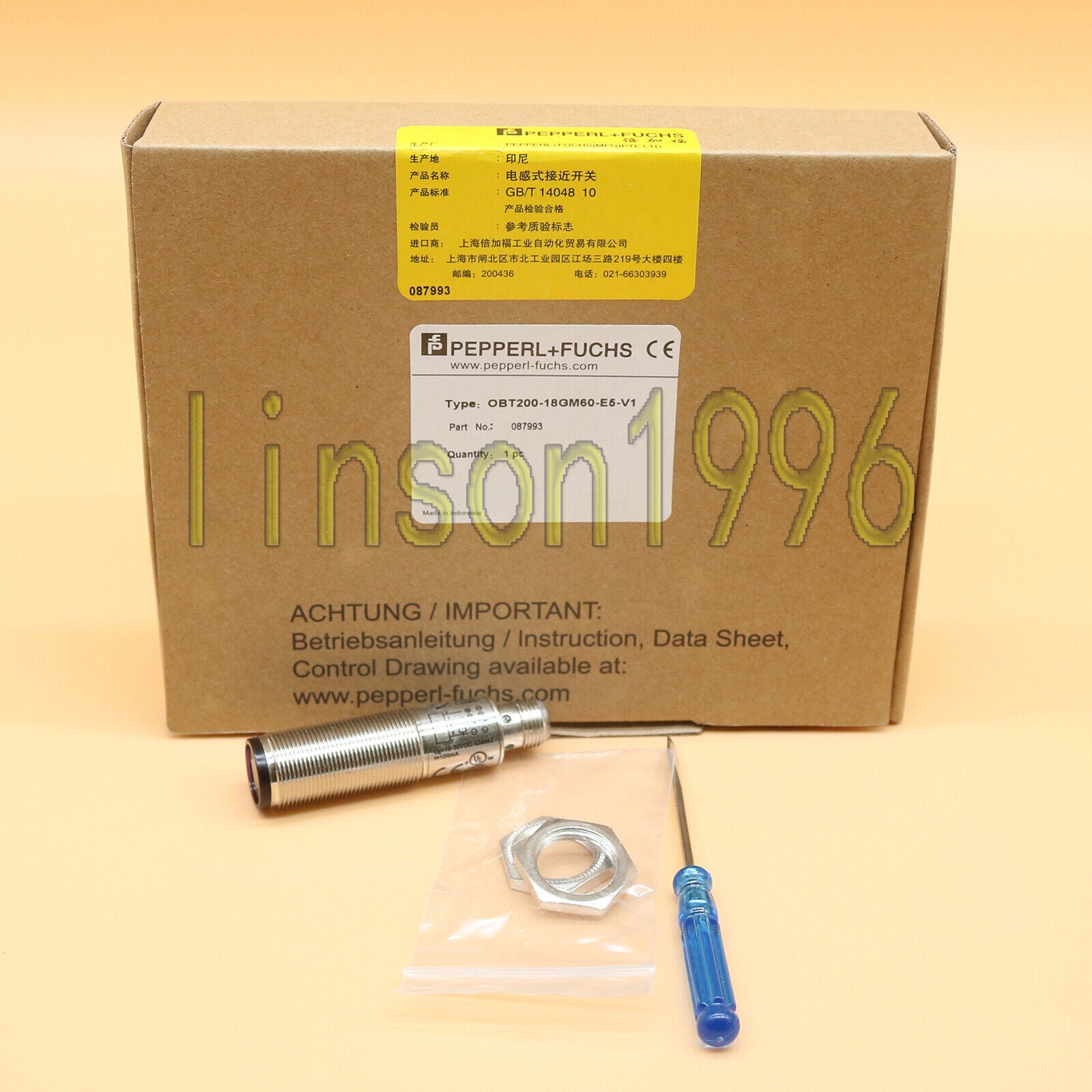 new Pepperl+Fuchs OBT200-18GM60-E5-V1 Photoelectric Switch - PEPPERL+FUCHS