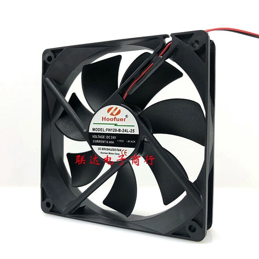 Hoofuer FH120-B-24L-25 24V 0.40A 12CM 12025 axial flow fan cooling fan
