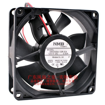 new NMB 08025SA-12R-EA 8cm 8025 12V 0.50A double ball high air volume fan