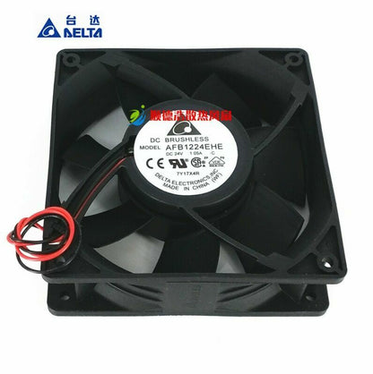 used 1pcs AFB1224EHE 1.05A 12CM cm 12038 24V inverter cooling fan - DELTA