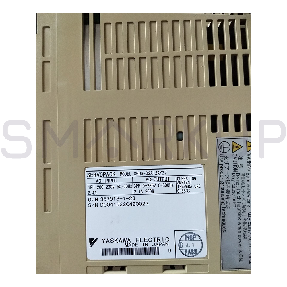 used & Tested YASKAWA SGDS-02A12AY27 Servo Drive