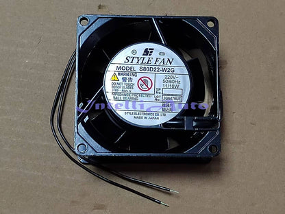 STYLE S80D22-W2G High temperature Cabinet cooling fan 220V 11/10W 2wire 1PC