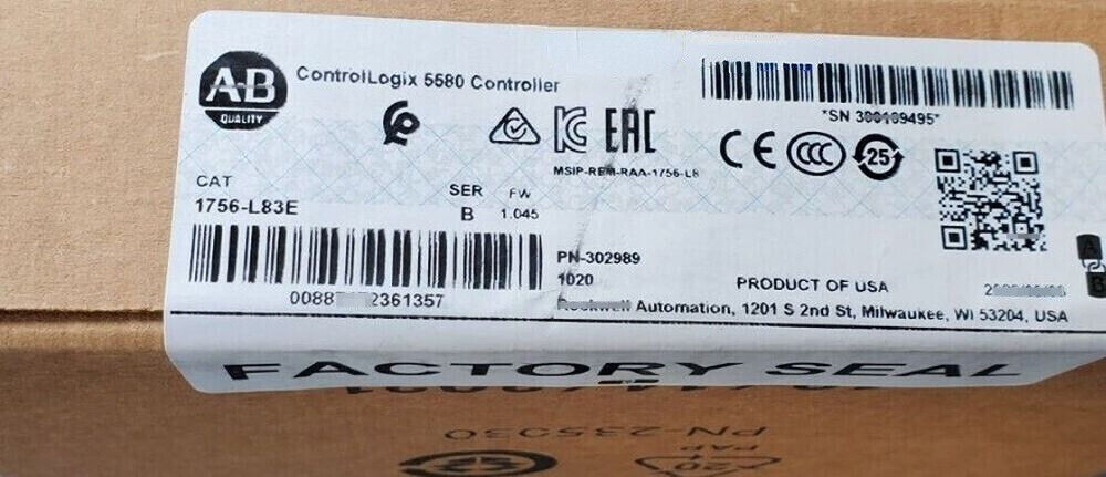 New 1756-L83E Factory Sealed Surplus - E-TECH