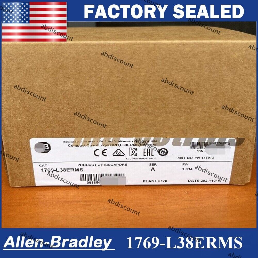 Original New Allen-bradley 1769-L38ERMS Compact GuardLogix CPU - ALLEN-BRADLEY