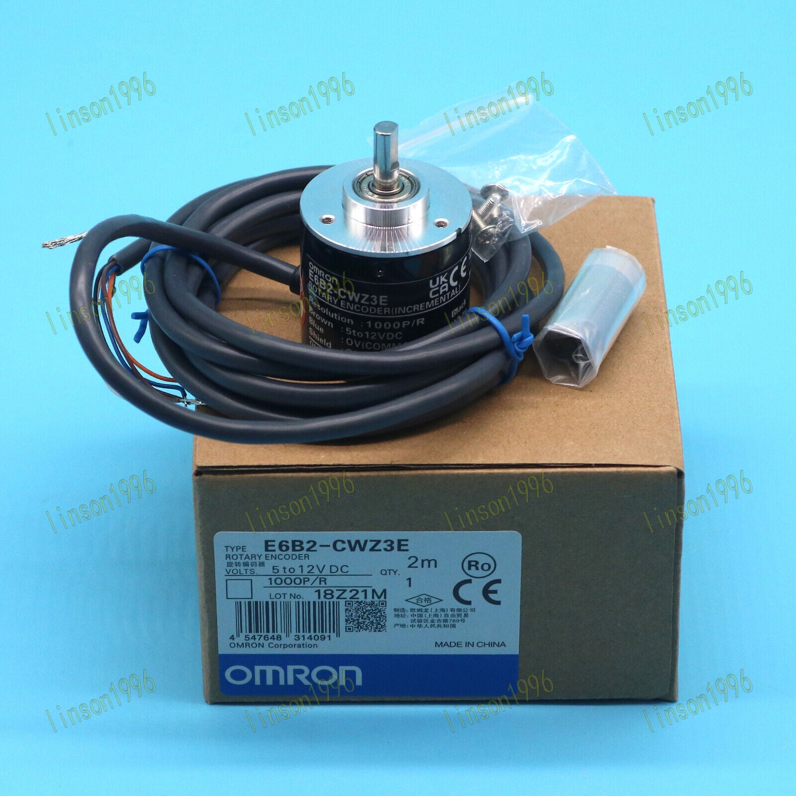 new ONE  Omron E6B2-CWZ3E E6B2CWZ3E 1000P/R Encoder In Box SHIP Omron