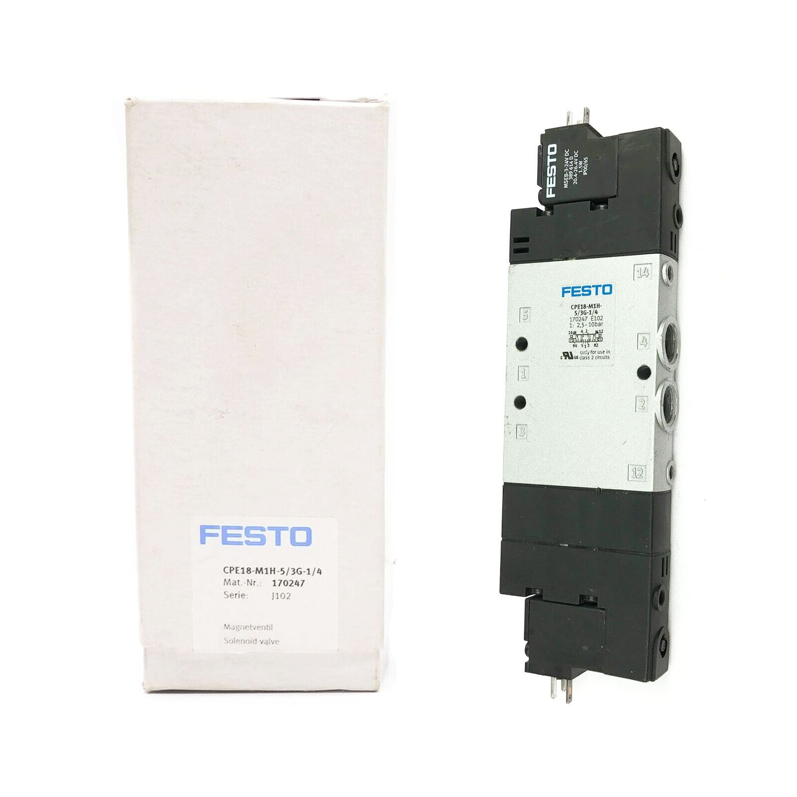 FESTO CPE18-M1H-5/3G-1/4 170247 Solenoid Valve FESTO