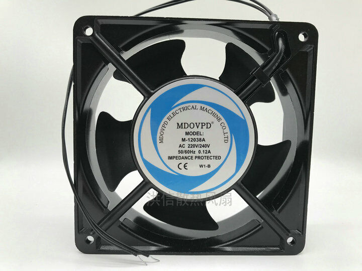 High-Temperature Resistant Cooling Fan MDOVPD M-12038A W1-B 220/240V 0.12A - MDOVPD