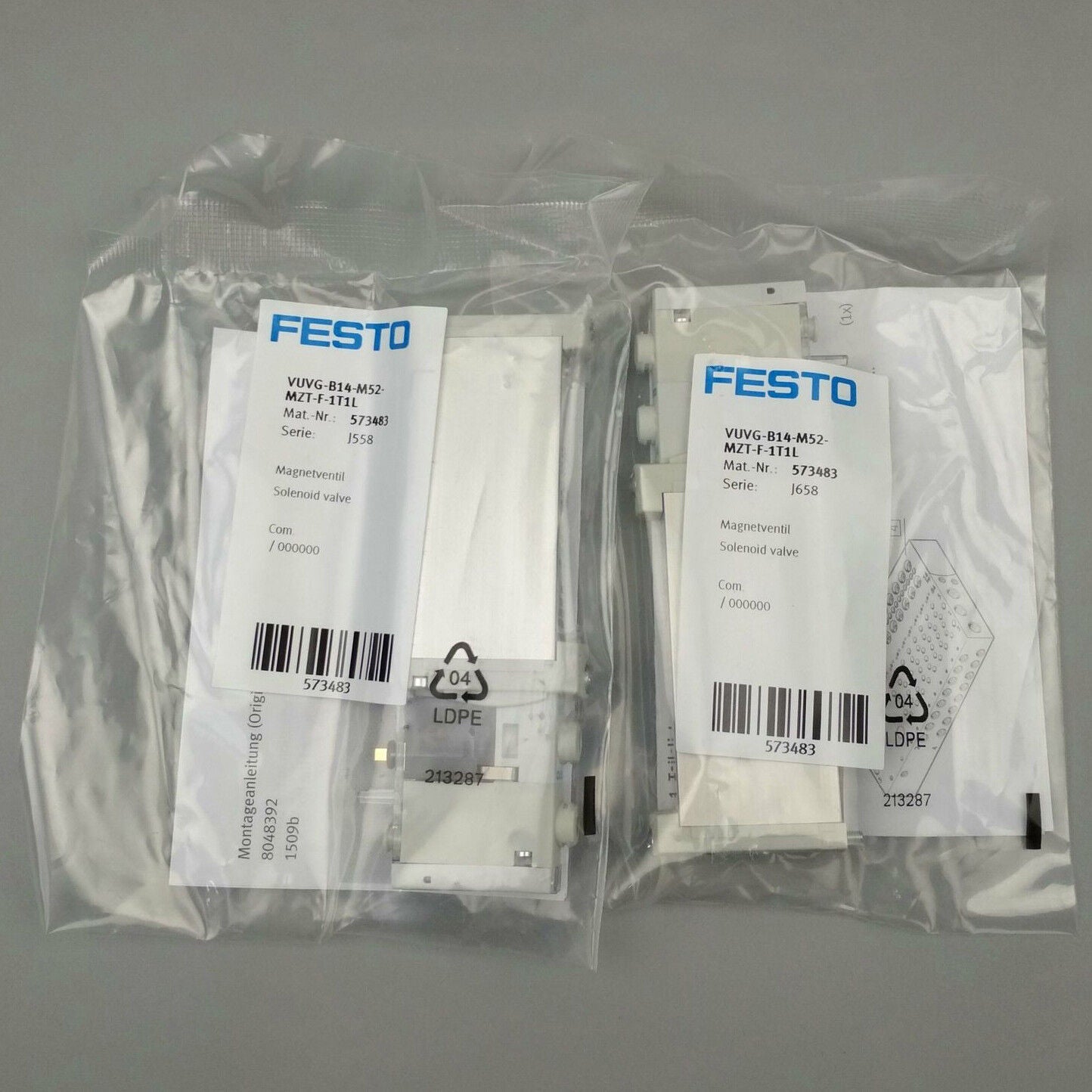 FESTO VUVG-B14-M52-MZT-F-1T1L Solenoid Valve - FESTO
