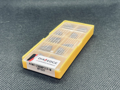 MITSUBISHI DIAEDGE AOMT 123608PEER-M VP15TF CNC Carbide Milling Inserts (10 PCS)