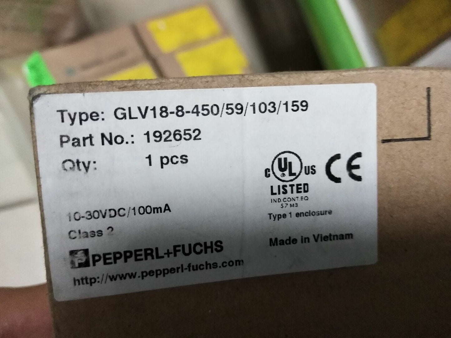 1PC Pepperl+Fuchs GLV18-8-450/59/103/159 - PEPPERL+FUCHS