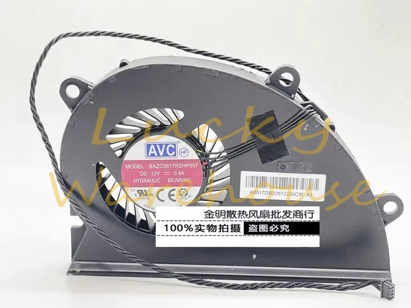 AVC BAZC0817R2HP007 DC12V 0.8A for NUC12 Host CPU All-in-One Cooling Fan