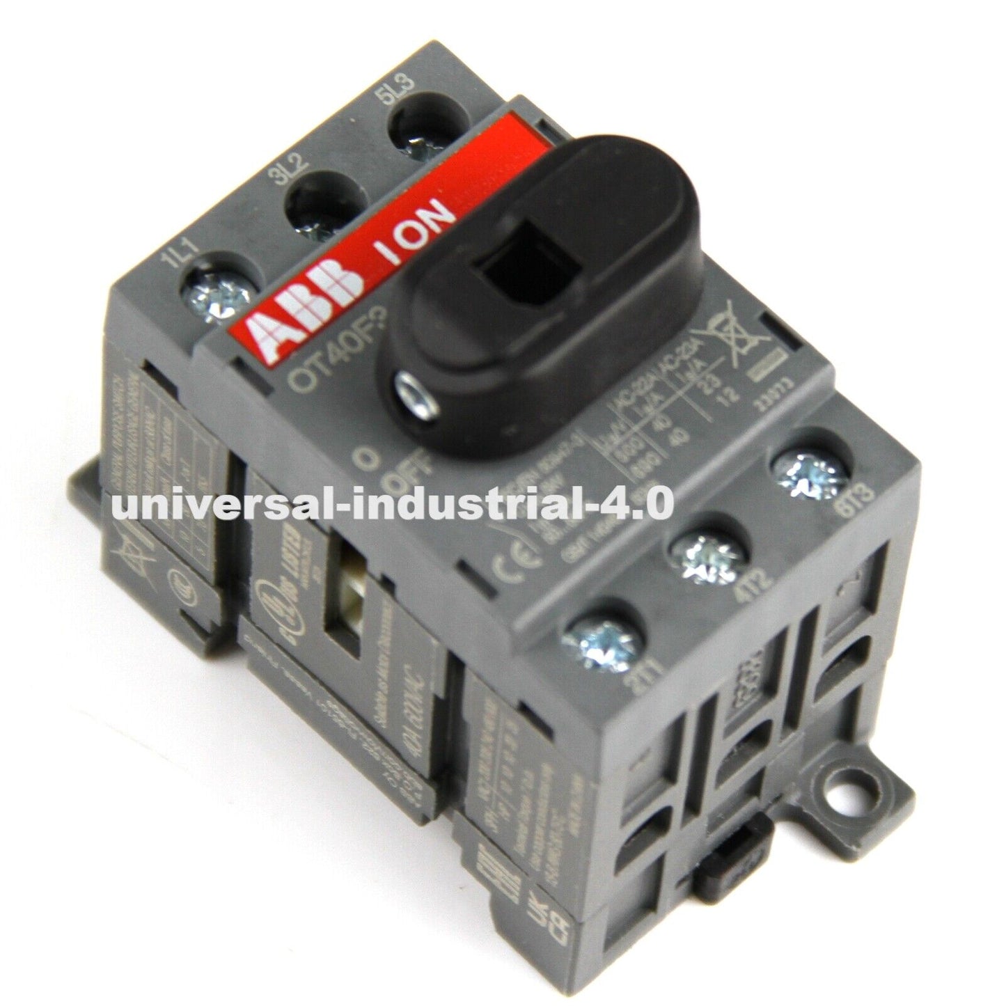 ABB OT40F3 3-Pole 40A 3-Phase Disconnect Switch - ABB