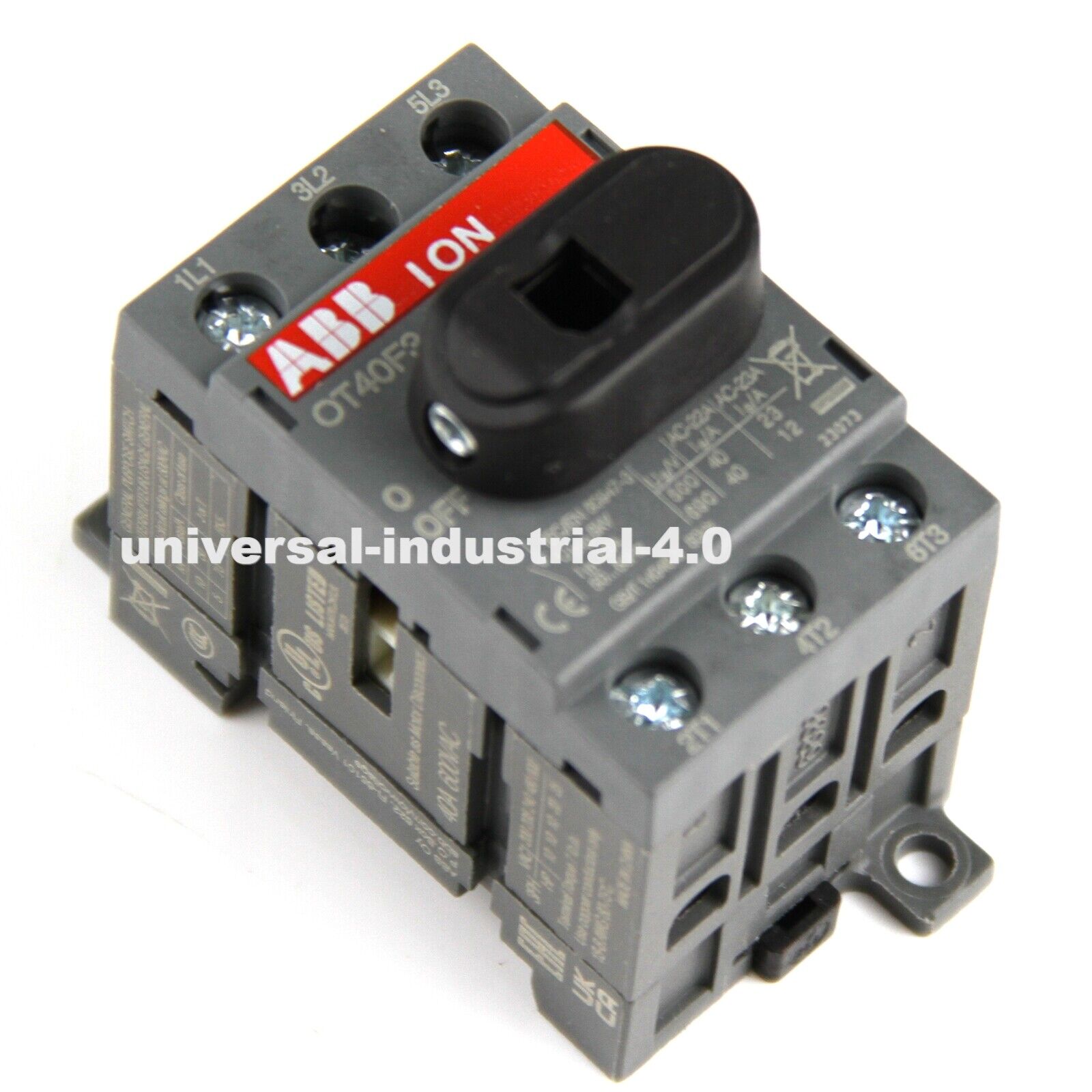 ABB OT40F3 3-Pole 40A 3-Phase Disconnect Switch - ABB