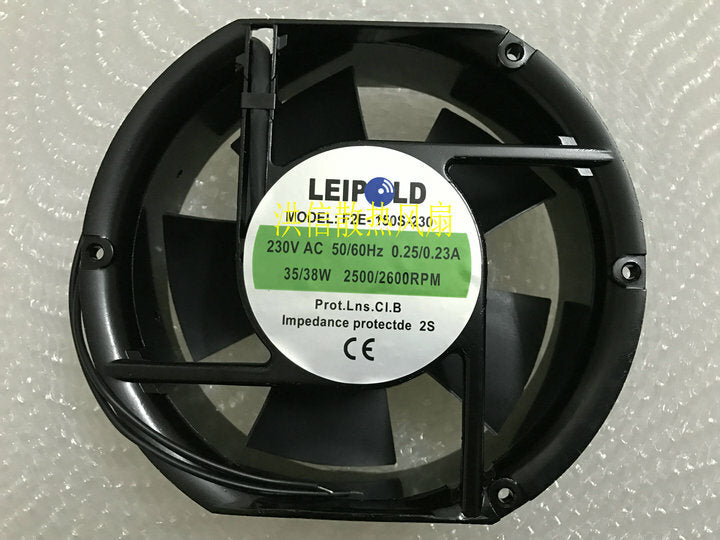 1pcs  LEIPLD F2E-150S-230 230V 0.25/0.23A 35/38W cabinet cooling fan