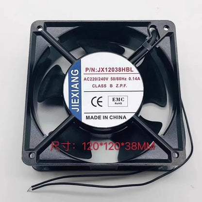 JIEXIANG JX12038HBL 12038 AC220V/240 0.14A 12CM Chassis Cooling Fan