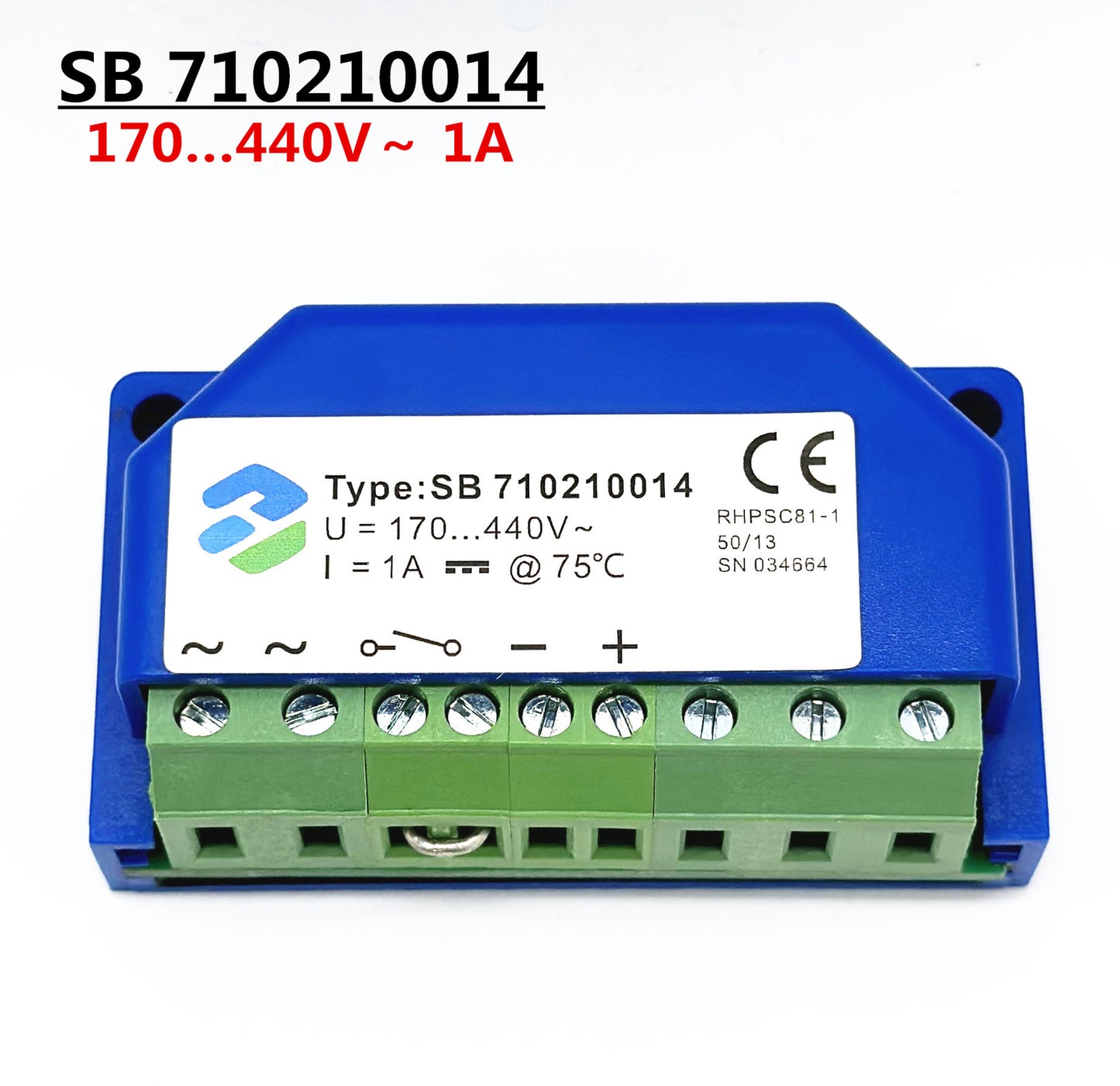 new Replace BONFIGLIOLI RIDUTTORI TYPE SB 710210014 170…440V～ 1A motor rectifier