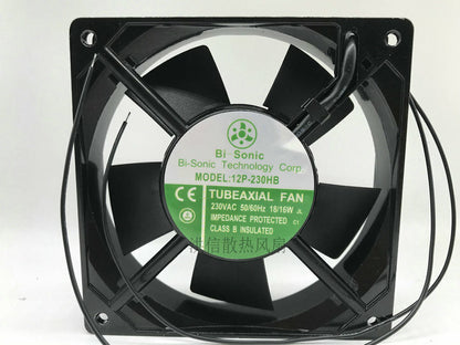 1pcs  Bi-Sonic 12P-230HB 12025 230V 18/16W chassis fan