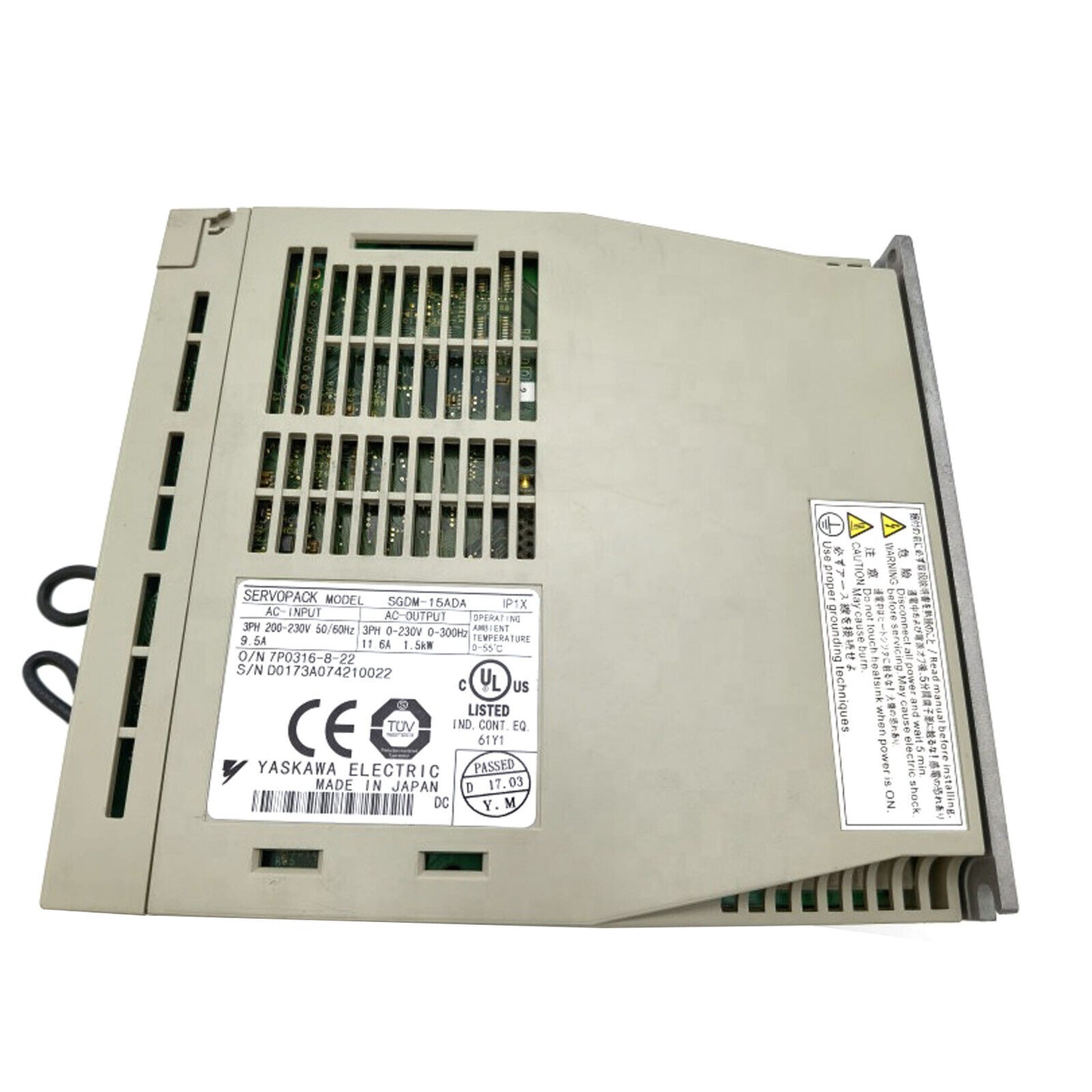 Yaskawa SGDM-15ADA AC Servo Drive - High Performance Motor Controller - YASKAWA