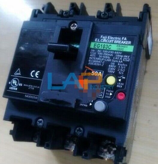 FUJI EG103C 3P 50A Leakage Protection Circuit Breaker - 1PCS - FUJI