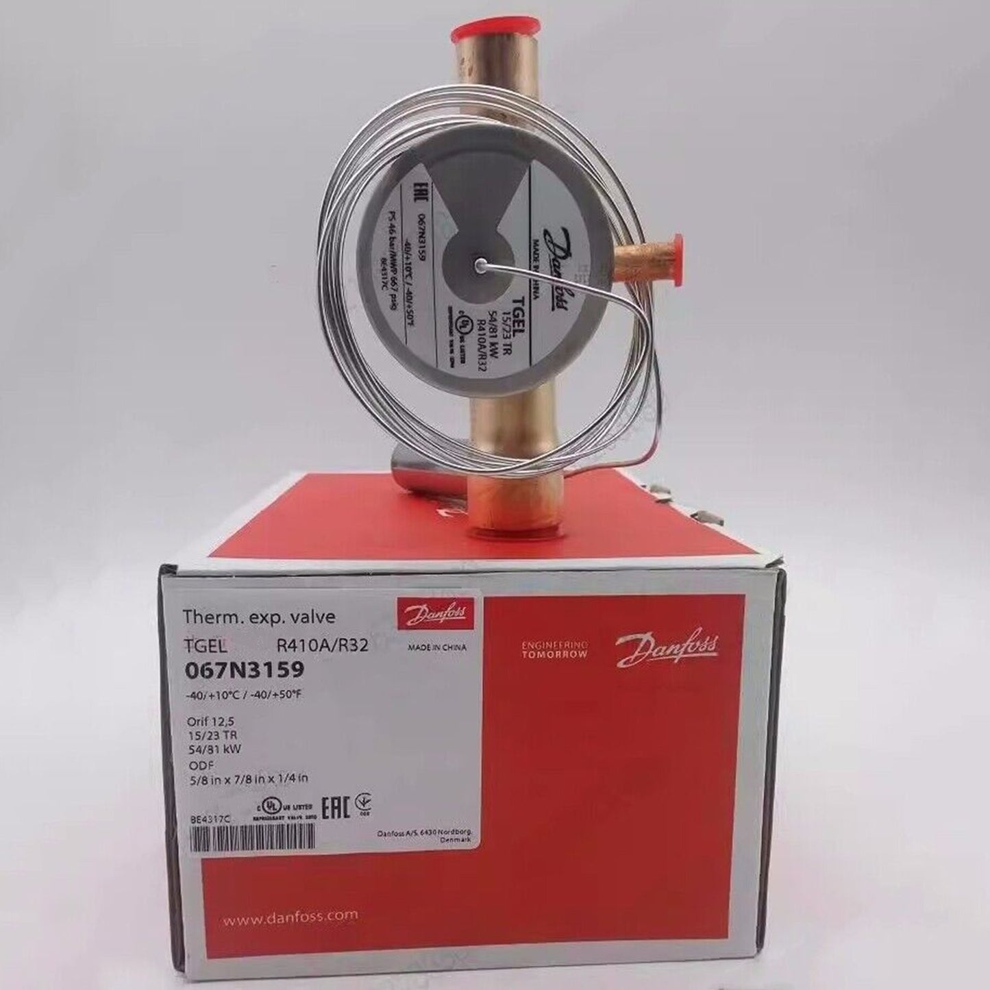 1PC  Danfoss 067N3159 TGE R410A/R32 Thermal Expansion Valve Fast Shipping